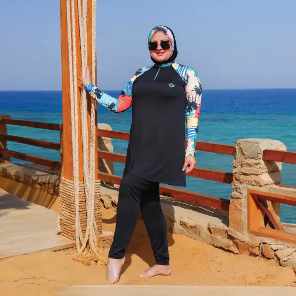 مايوه بوركيني حريمي مقاسات خاصه موديل BS15