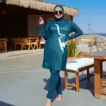 مايوه بوركيني حريمي مقاسات خاصه موديل BS17