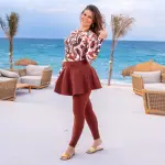 مايوه بوركيني ليكرا حريمي 3 قطع موديل WL17