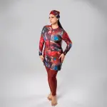 مايوه بوركيني ليكرا حريمي 3 قطع موديل WL.09