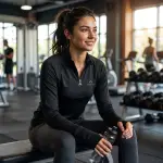 تيشرت حريمي رياضي بسوستة قصيرة وفتحة في الجانبين WTZ.06